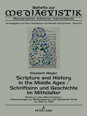 cover image of Scripture and History in the Middle Ages / Schriftsinn und Geschichte im Mittelalter